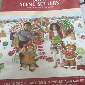 Deluxe Scene Setters Holiday Backdrop